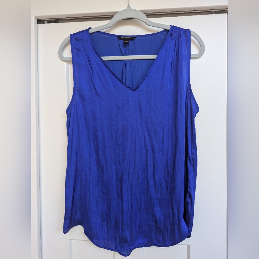 Banana Republic Blue Sleeveless Tank Top